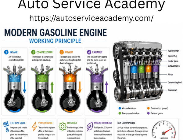 Gasoline Engine Working Principle